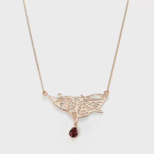 Tourmaline Wing Necklace