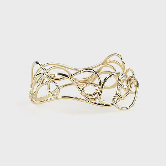 Gold Waterfall Bracelet