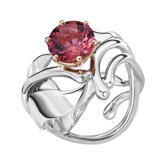 Pink Iris Ring