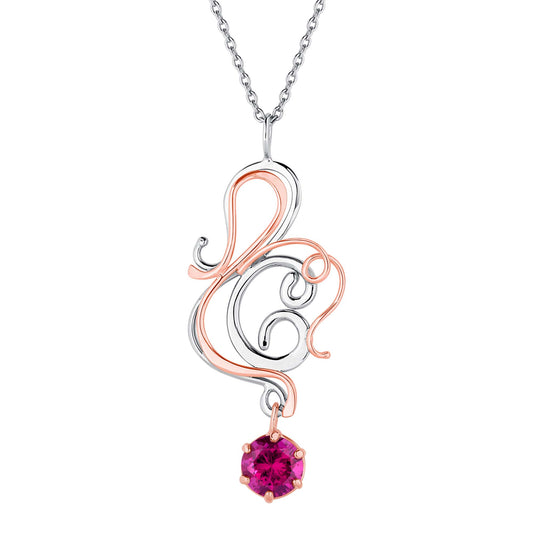 Pink Tourmaline Dancer Necklace