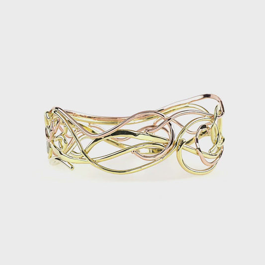 Pink and Green Waterfall Bracelet