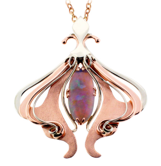 Pink Opal Flutter Pendant