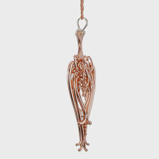 Kitty Pendant in Rose Gold and Silver