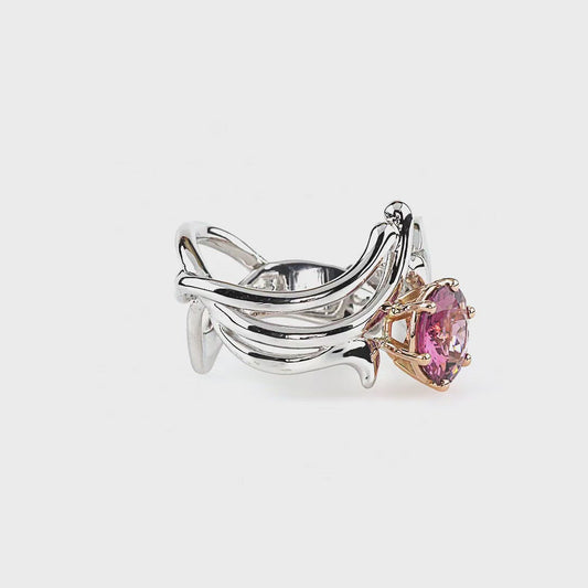 Pink Iris Ring