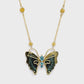 Butterfly Necklace with Tourmaline, Zircon and Diamonds