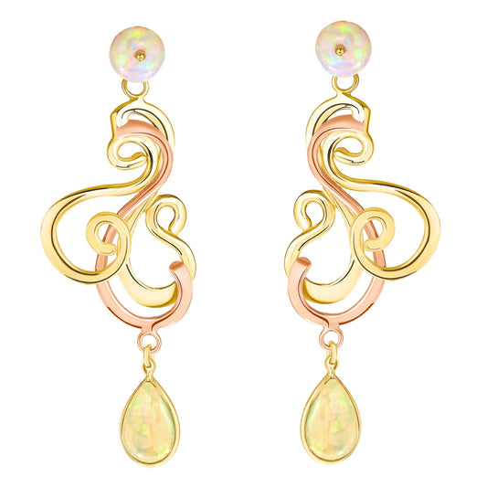 Dancing Opal Earrings #2