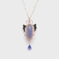 Chalcedony, Tanzanite and Pink Sapphire Necklace