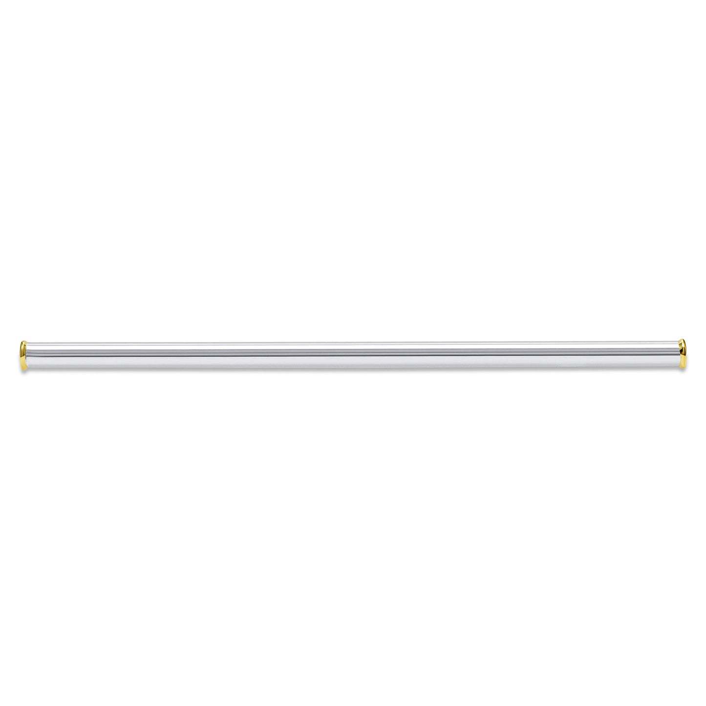 18k Gold Tipped Silver Cocktail Straw
