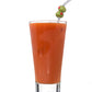 Silver Bloody Mary Straw with Hand-Blown Glass Olives