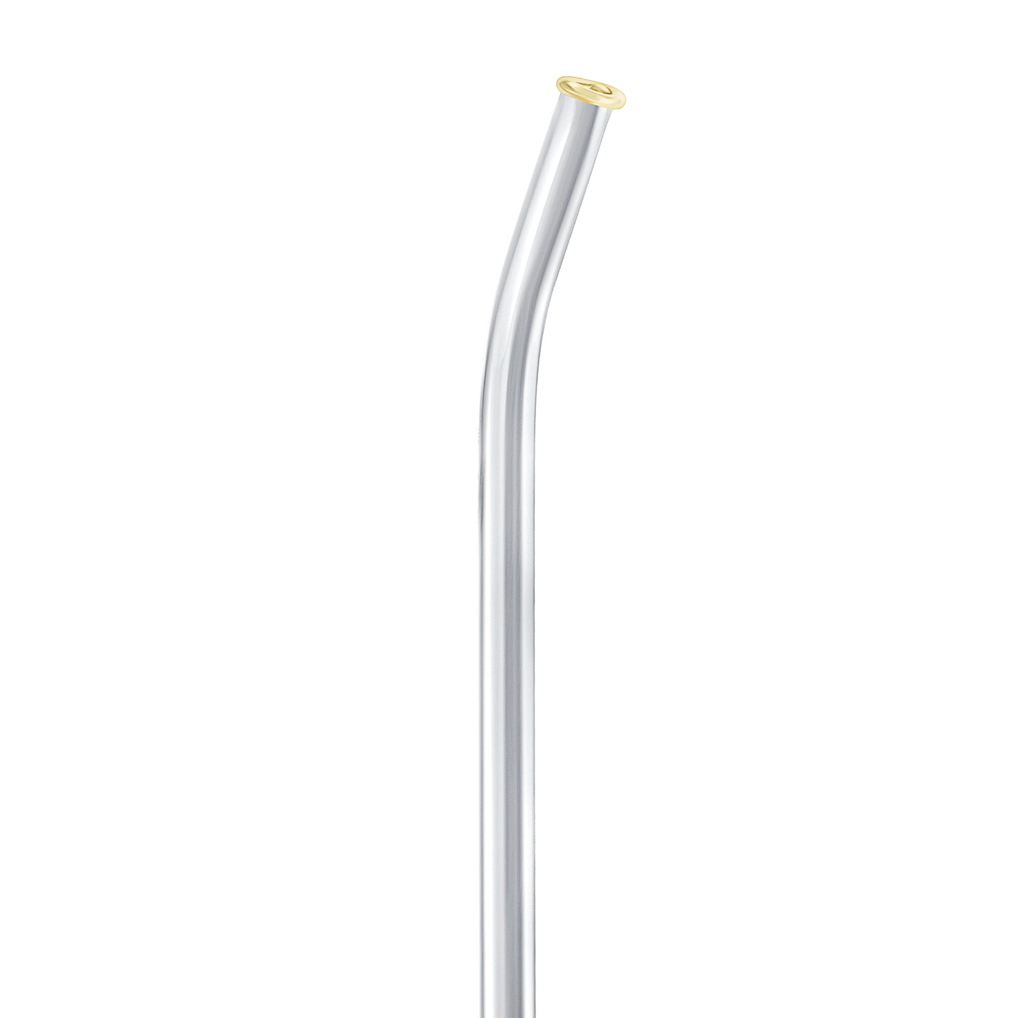 silver drinking straw