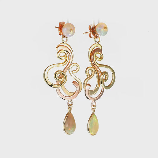Dancing Opal Earrings #2